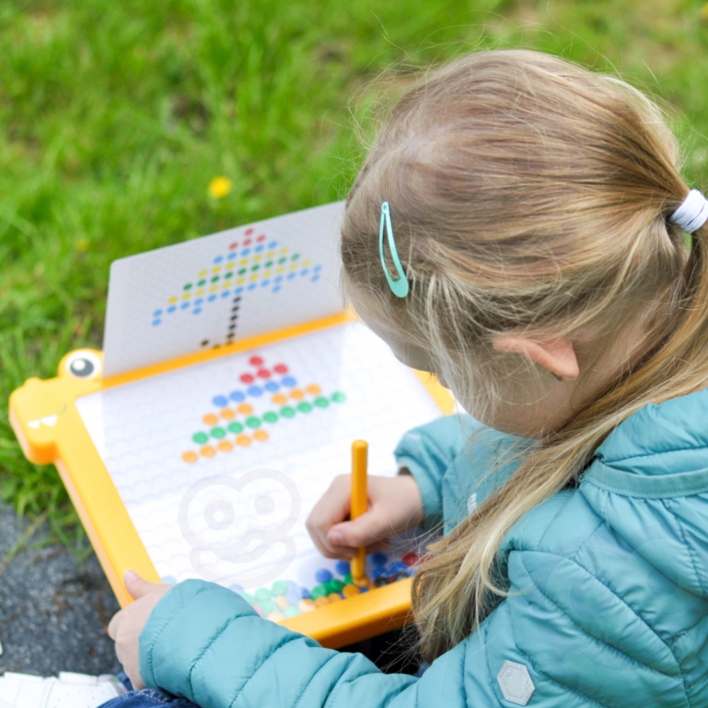 Magnetinė dėlionė MagPad WOOPIE Montessori Dinosauras-Žaislai, Dėlionės, Magnetinės dėlionės-e-vaikas