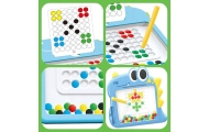 Magnetinė dėlionės lenta WOOPIE Montessori MagPad Dinozauras, mėlyna-Žaislai, Dėlionės, Magnetinės dėlionės-e-vaikas
