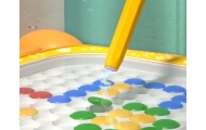 Magnetinė dėlionės lenta WOOPIE Montessori MagPad Dinozauras, mėlyna-Žaislai, Dėlionės, Magnetinės dėlionės-e-vaikas