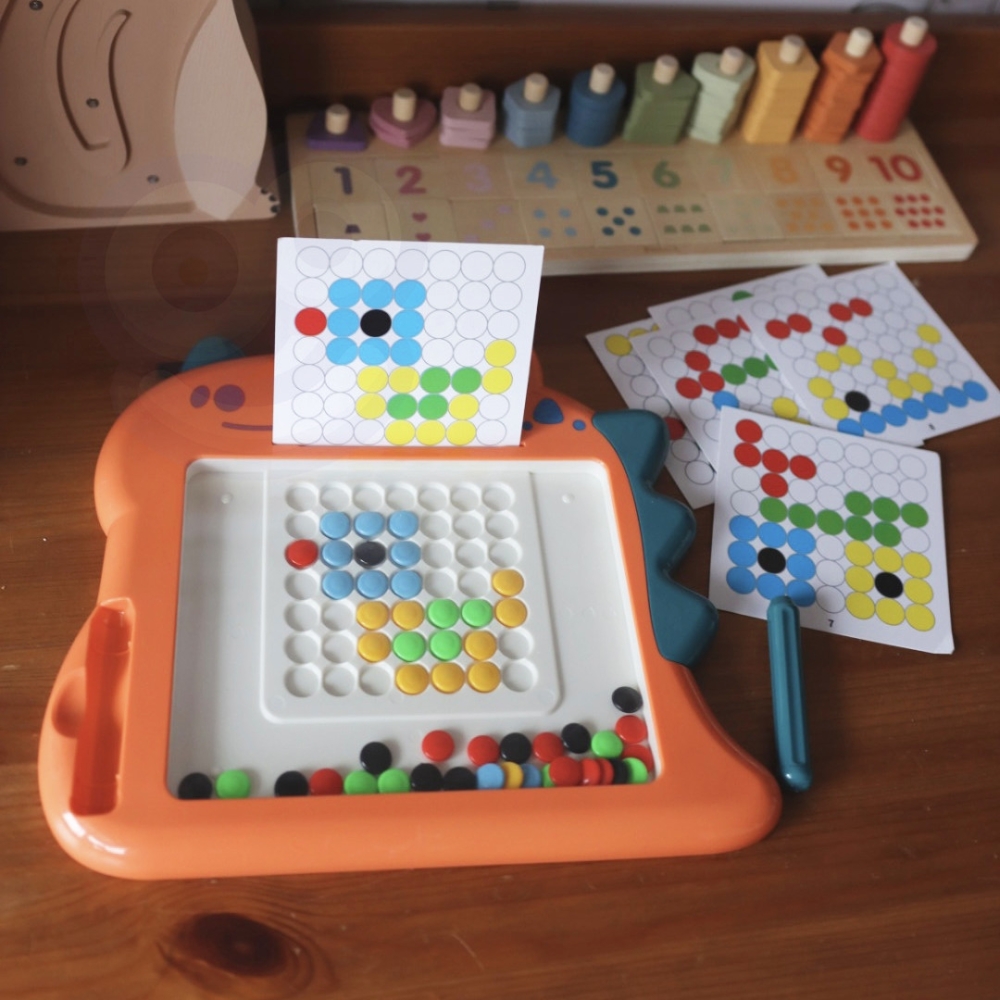 Magnetinė lenta Montessori MagPad Dinosaur WOOPIE