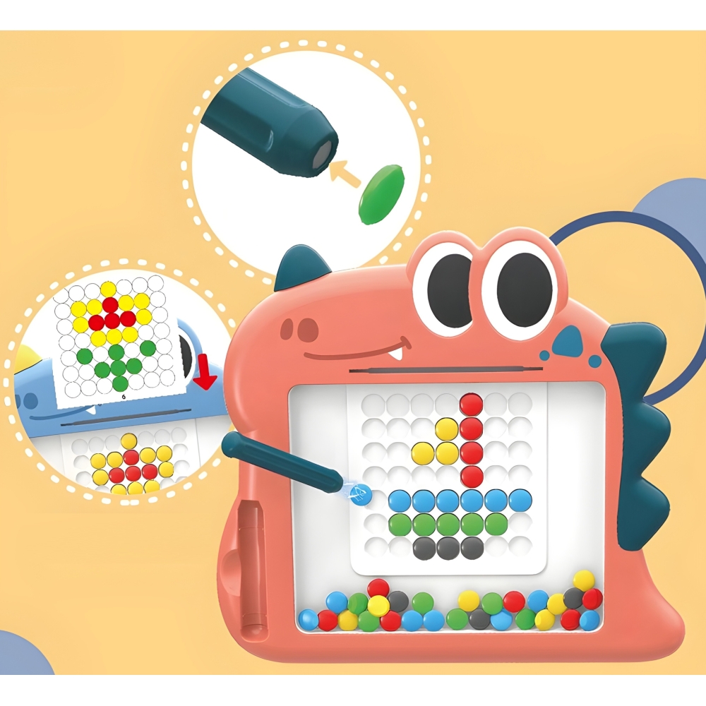 Magnetinė lenta Montessori MagPad Dinosaur WOOPIE