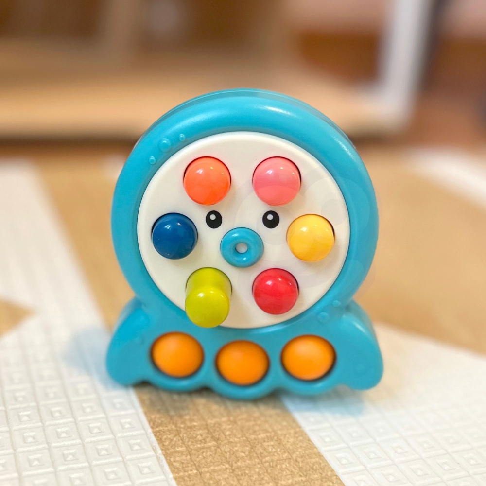Arkadinis žaidimų pultas WOOPIE Mole String Octopus 2in1, žalias-Žaislai, Kūdikiams, Žaislai mažyliams (iki 4 m.