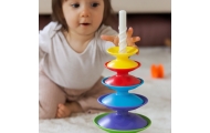 WOOPIE BABY Kolorowa Wieża Układanka Piramidka Edukacyjna 18m+