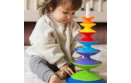 WOOPIE BABY Kolorowa Wieża Układanka Piramidka Edukacyjna 18m+