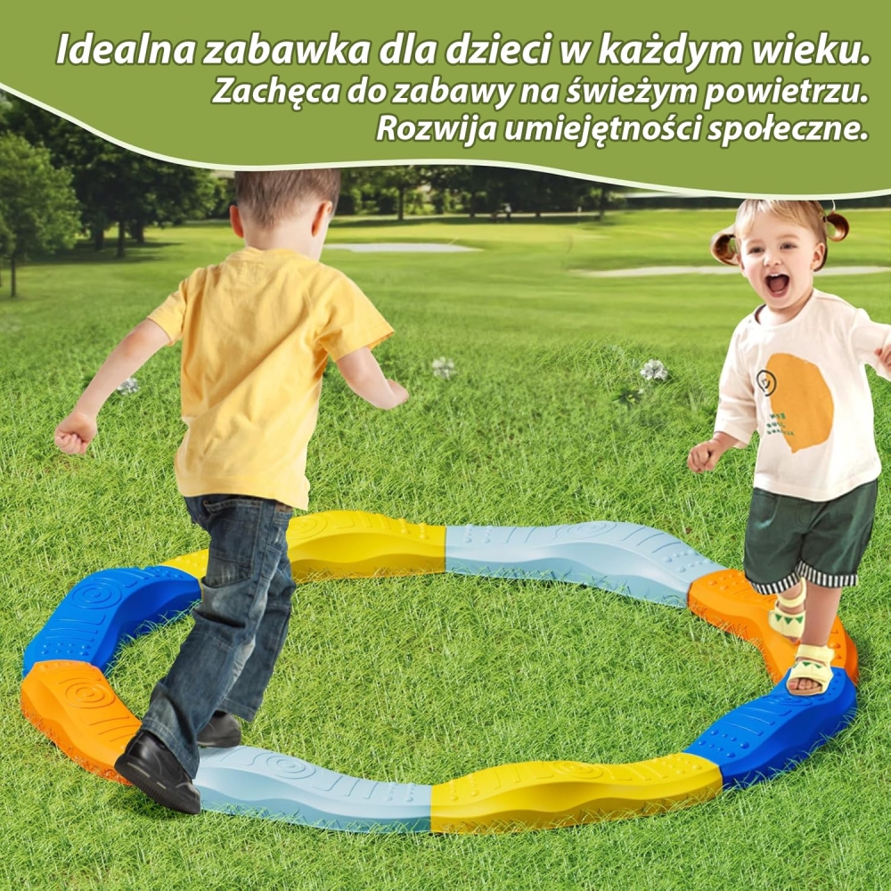 Modulinė balansavimo lenta, sensorinis takelis, WOOPIE ratas-Žaislai, Lauko žaislai, Lauko žaidimai ir sporto prekės, Žaidimai, 