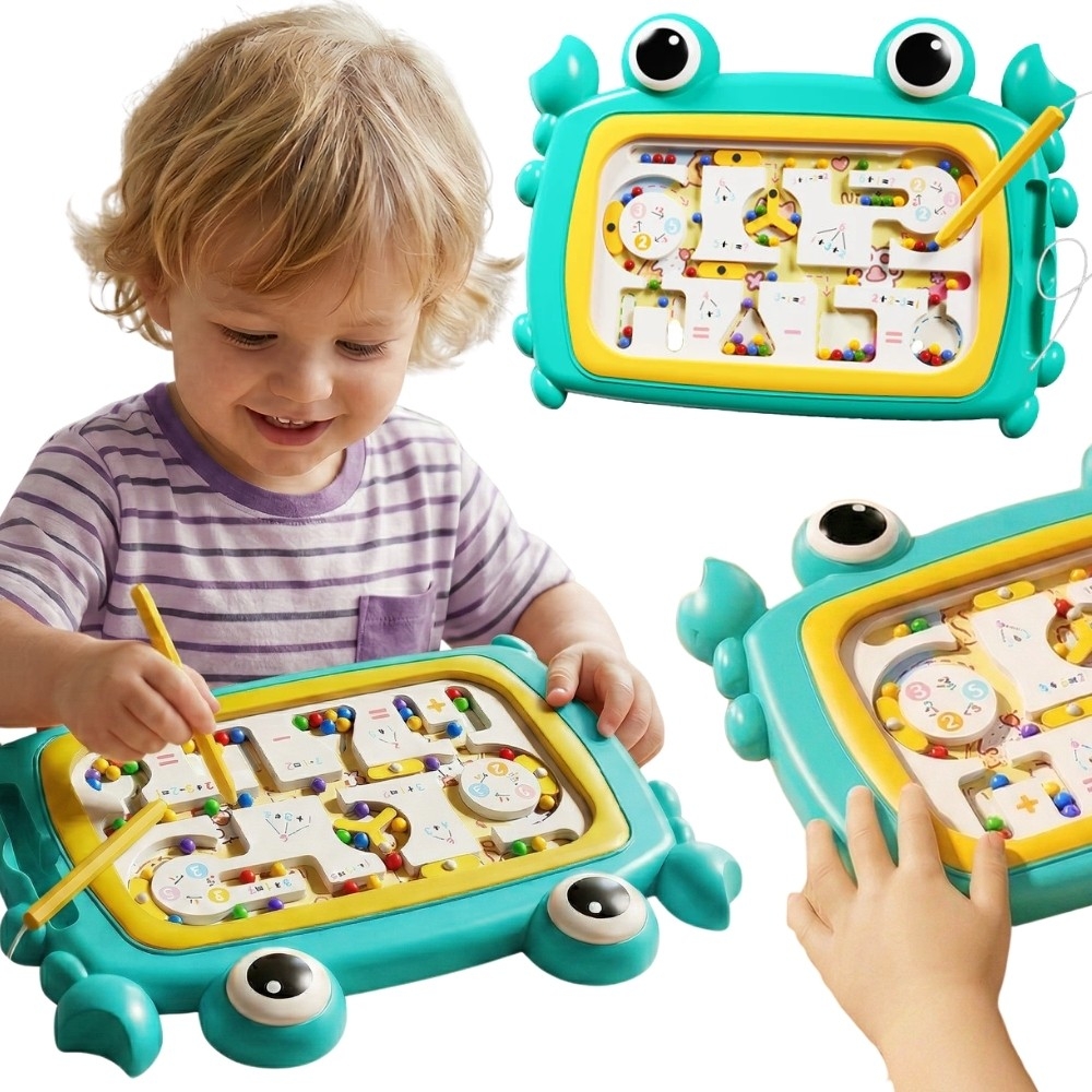 Magnetinė lenta WOOPIE Montessori Krabų labirintas, turkio sp.