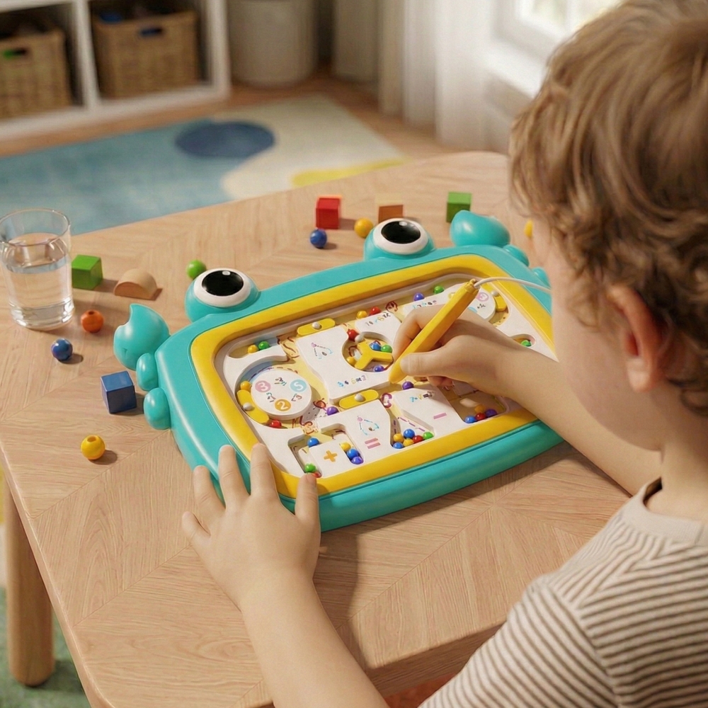 Magnetinė lenta WOOPIE Montessori Krabų labirintas, turkio sp.