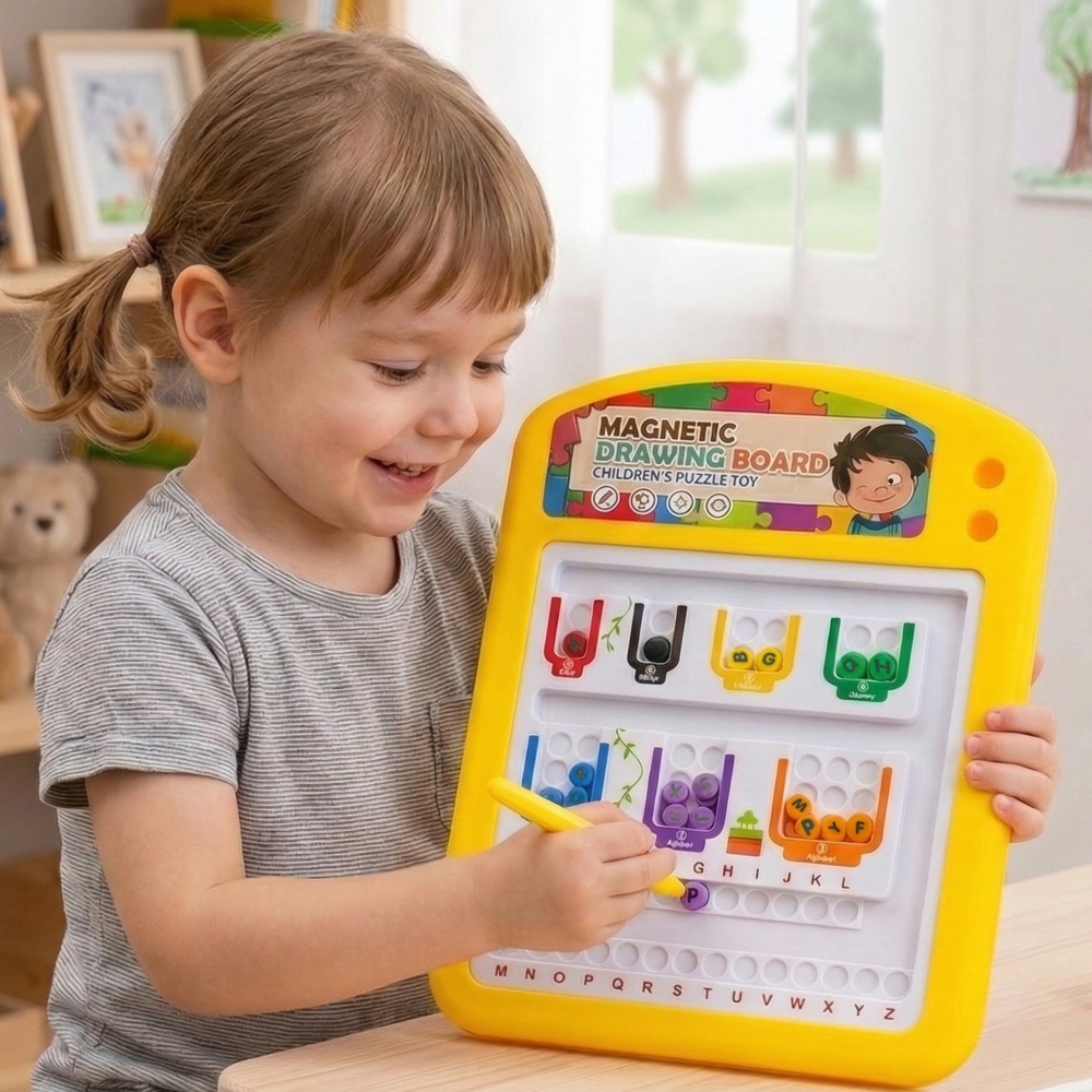 Magnetinė piešimo lenta WOOPIE Montessori-Žaislai, Lavinamieji žaislai, Molbertai, piešimo lentos-e-vaikas