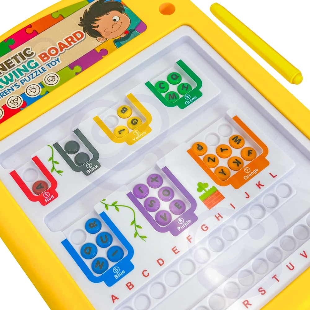 Magnetinė piešimo lenta WOOPIE Montessori-Žaislai, Lavinamieji žaislai, Molbertai, piešimo lentos-e-vaikas