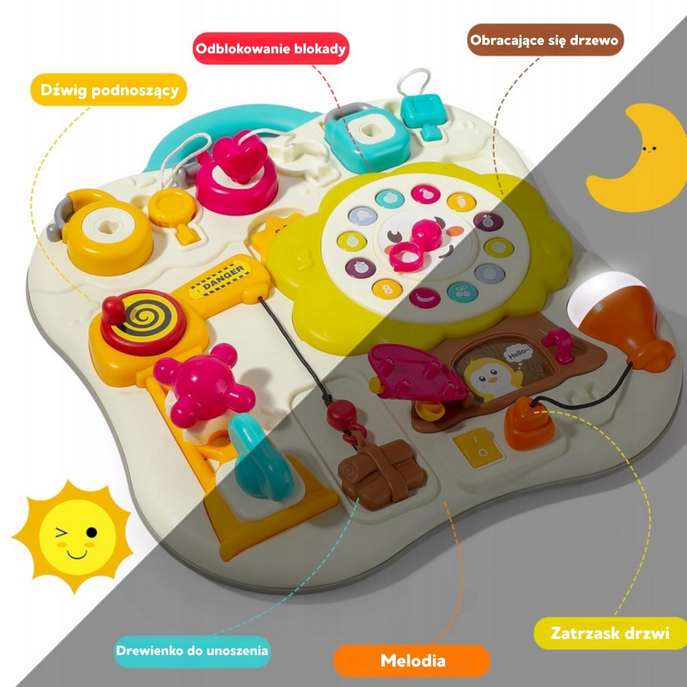Interaktyvi sensorinė lenta mažyliams WOOPIE Montessori-Žaislai, Kūdikiams, Žaislai mažyliams (iki 4 m.