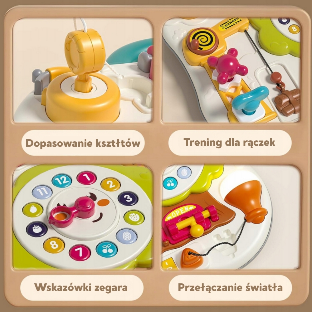 Interaktyvi sensorinė lenta mažyliams WOOPIE Montessori-Žaislai, Kūdikiams, Žaislai mažyliams (iki 4 m.
