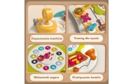 WOOPIE Tablica Montessori Manipulacyjna Sensoryczna Interaktywna dla Malucha