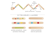 Medinis modulinis sensorinis pusiausvyros takelis VIGA-Žaislai, Lauko žaislai, Lauko žaidimai ir sporto prekės, Žaidimai, sporto