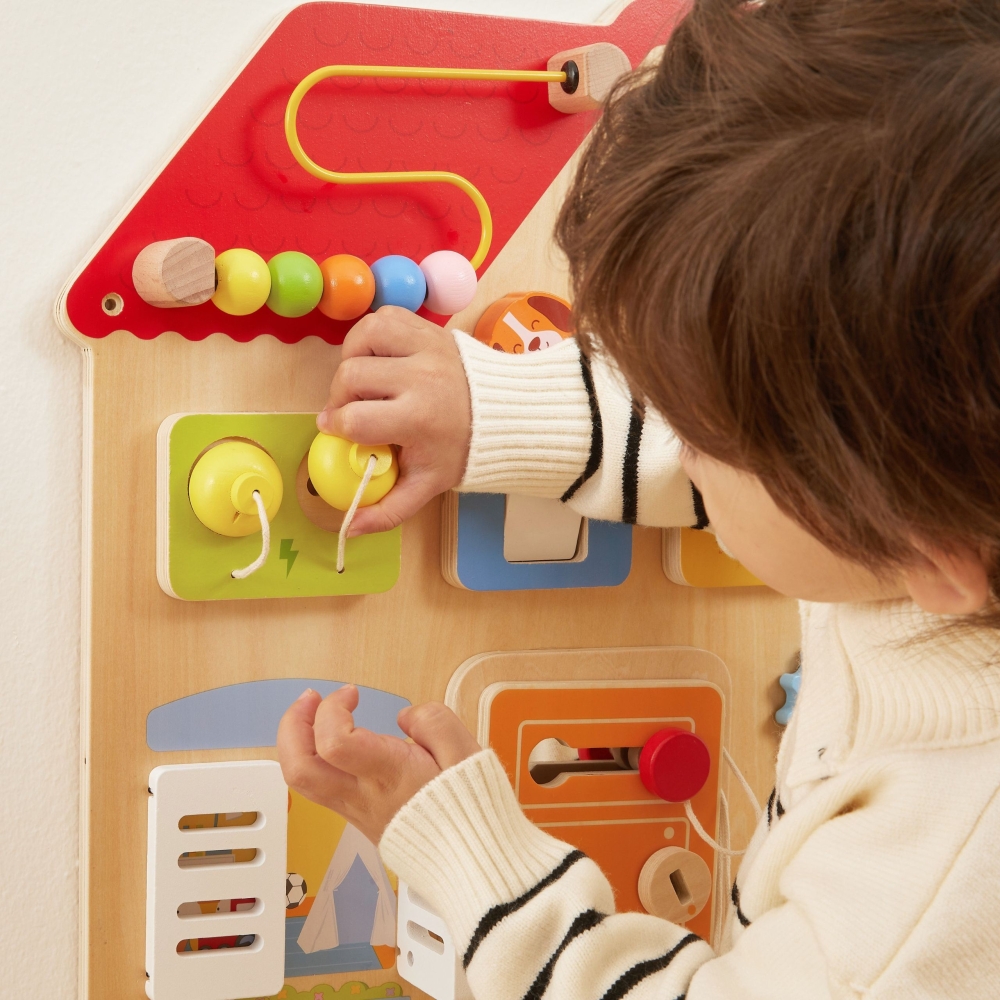 Medinė edukacinė lenta VIGA Atradimų ir mokymosi namai-Žaislai, Kūdikiams, Žaislai mažyliams (iki 4 m.