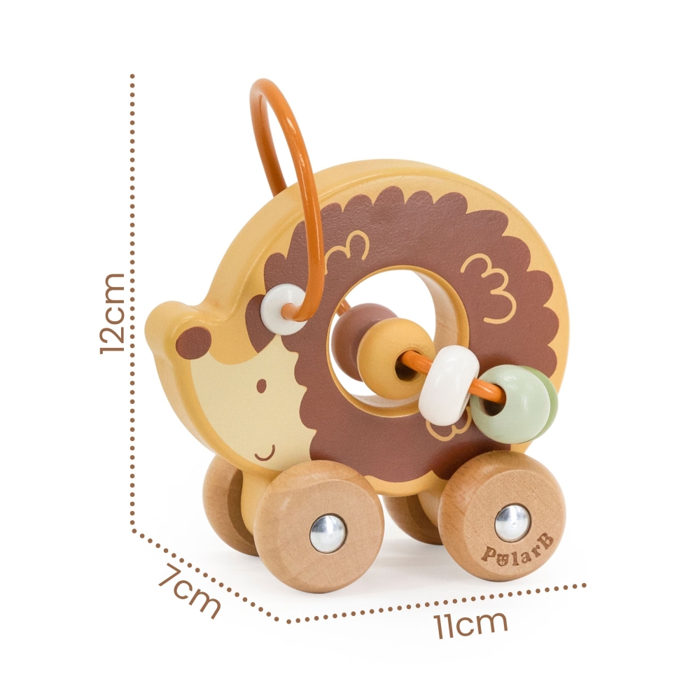 VIGA Bead Maze on Wheels – Hedgehog 12M+