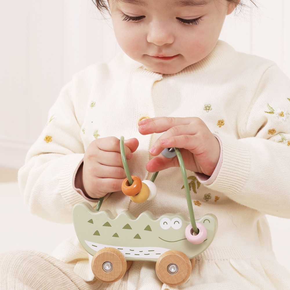 VIGA Bead Maze on Wheels - Crocodile 12M+