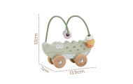 VIGA Bead Maze on Wheels - Crocodile 12M+