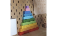 Tooky Toy Edukacyjne Pudełko Montessori Układanka Liczydło Tablica Pogody 6w1 od 3 Lat