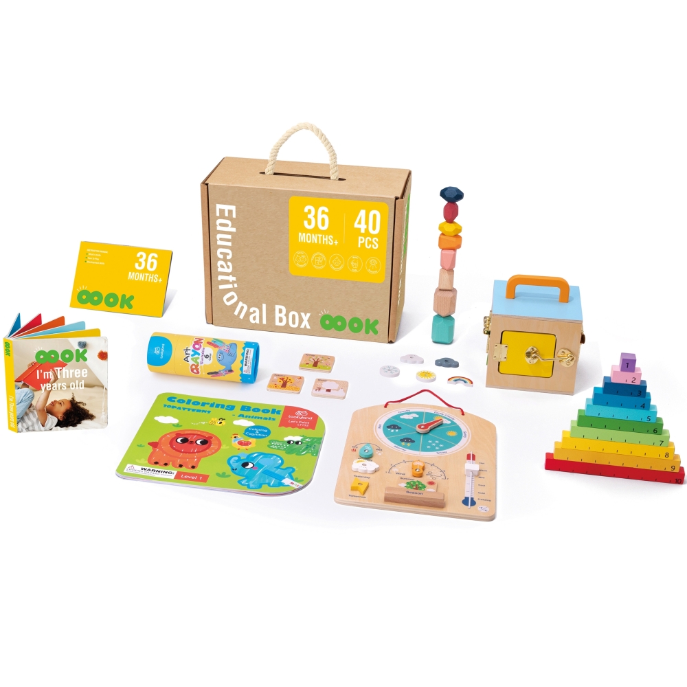 Edukaciniai žaislai Montessori Montessori Weatherboard 6in1 nuo 3 metų
