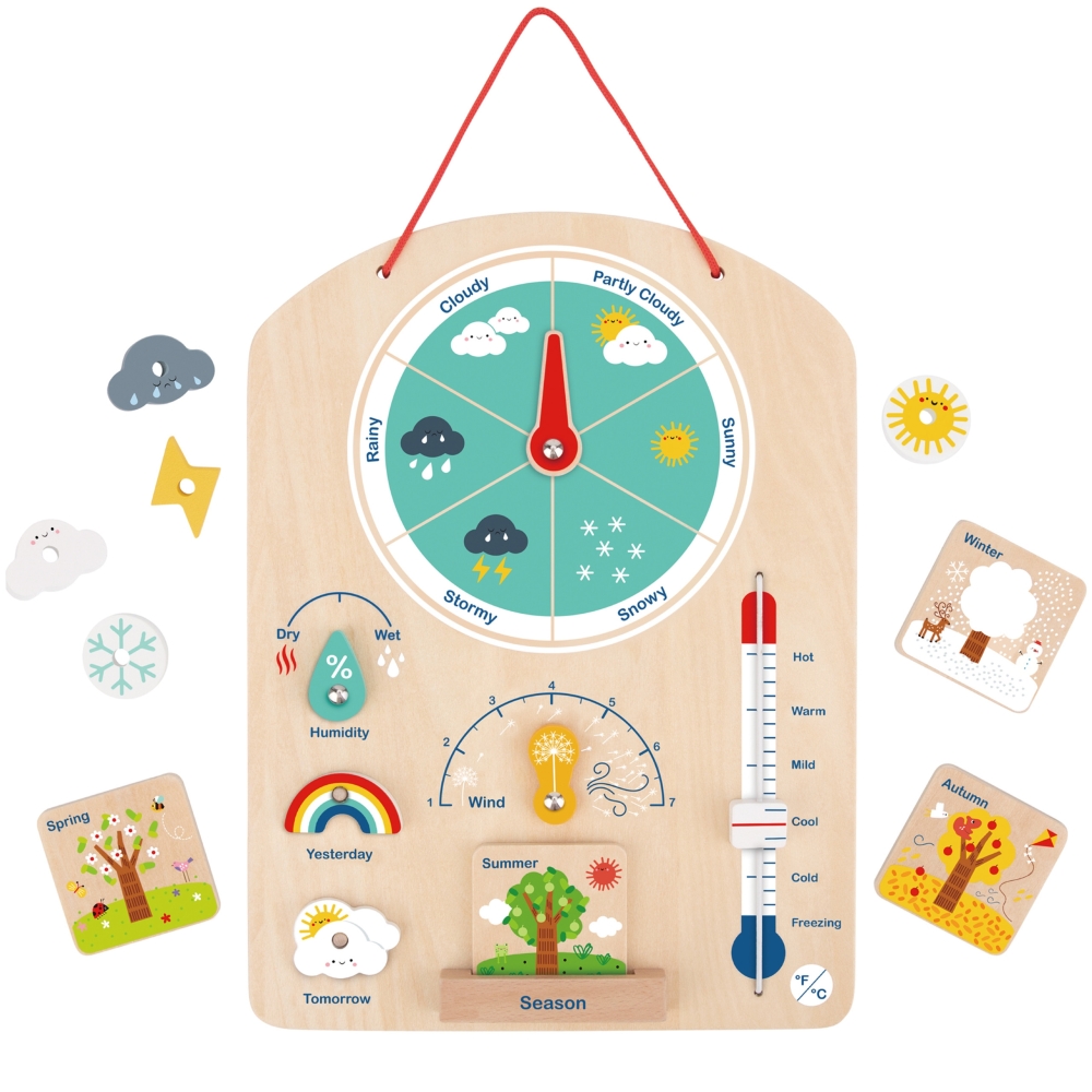 Edukaciniai žaislai Montessori Montessori Weatherboard 6in1 nuo 3 metų
