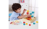 ŽAISLIUKŲ ŽAIDINIŲ DĖŽUTĖ XXL Montessori mokomoji 7in1 sensorinė 19-21 mėn.