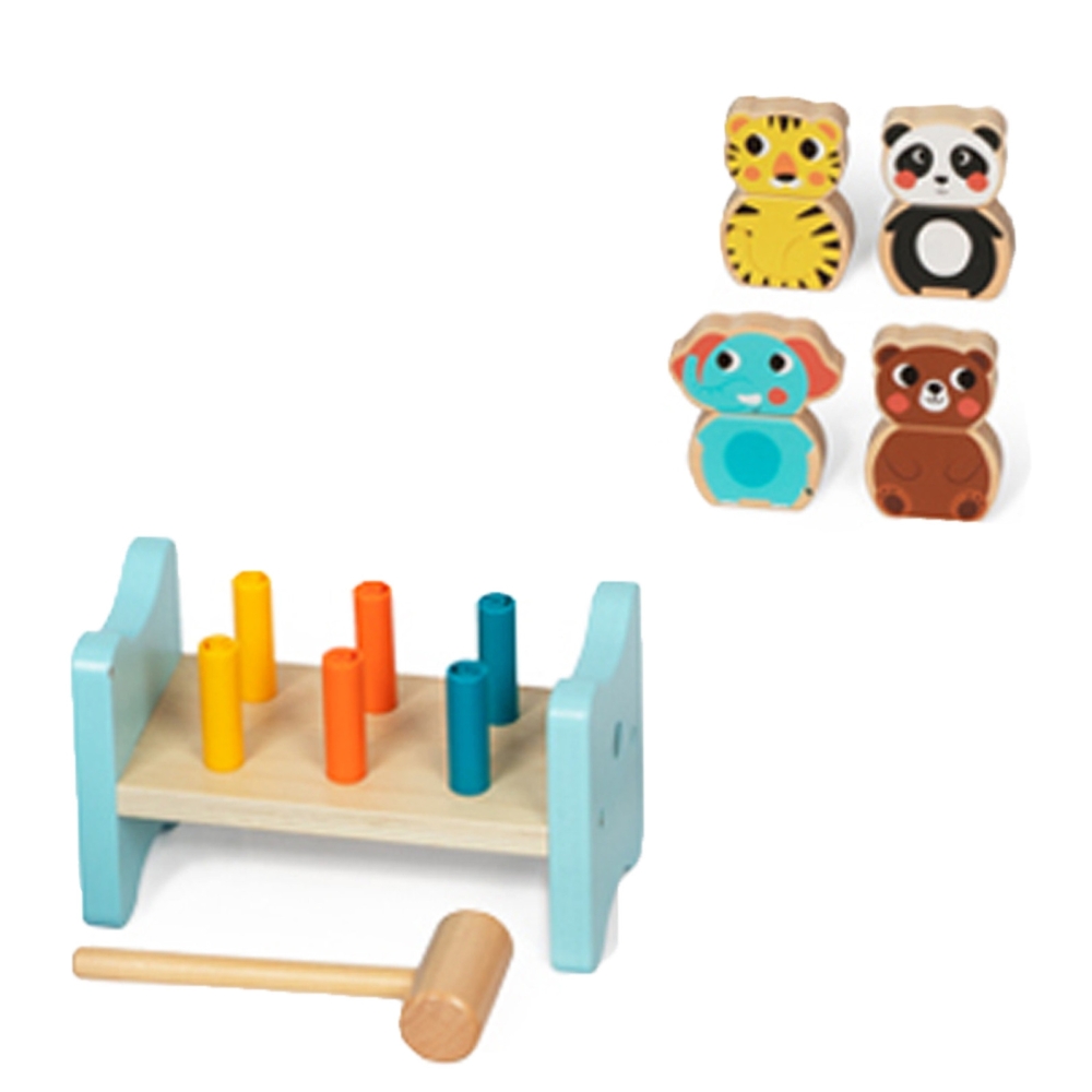 ŽAISLIUKŲ ŽAIDINIŲ DĖŽUTĖ XXL Montessori mokomoji 7in1 sensorinė 19-21 mėn.