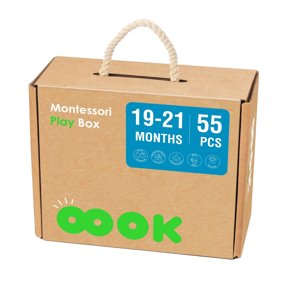 ŽAISLIUKŲ ŽAIDINIŲ DĖŽUTĖ XXL Montessori mokomoji 7in1 sensorinė 19-21 mėn.