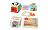 Sensorinis edukacinis rinkinys WOOPIE GREEN Box 5in1 Montessori ugdymo dėžutė 11-12M FSC-Dovanoms, Žaislai, Kūdikiams, Žaislai m