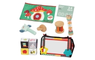 Sensorinis edukacinis rinkinys WOOPIE GREEN Box XXL Montessori 6in1 FSC-Dovanoms, Žaislai, Kūdikiams, Žaislai mažyliams (iki 4 m