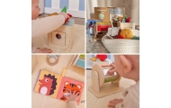 Edukacinė 6in1 sensorinė dėžutė WOOPIE GREEN Box XXL Montessori 5-6 mėn. 13el. FSC-Dovanoms, Žaislai, Kūdikiams, Žaislai mažylia