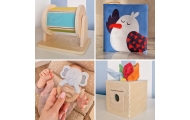 Edukacinė 6in1 sensorinė dėžutė WOOPIE GREEN Box XXL Montessori 5-6 mėn. 13el. FSC-Dovanoms, Žaislai, Kūdikiams, Žaislai mažylia