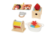Edukacinė 6in1 sensorinė dėžutė WOOPIE GREEN Box XXL Montessori 5-6 mėn. 13el. FSC-Dovanoms, Žaislai, Kūdikiams, Žaislai mažylia