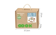 Edukacinė 6in1 sensorinė dėžutė WOOPIE GREEN Box XXL Montessori 5-6 mėn. 13el. FSC-Dovanoms, Žaislai, Kūdikiams, Žaislai mažylia