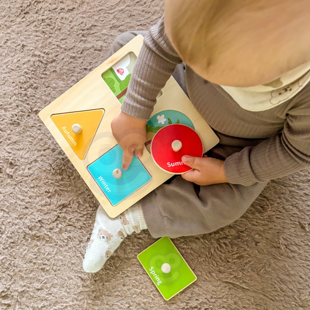 Edukacinė sensorinė dėžutė WOOPIE GREEN Box 6in1 13-15m Montessori FSC-Dovanoms, Žaislai, Kūdikiams, Žaislai mažyliams (iki 4 m.