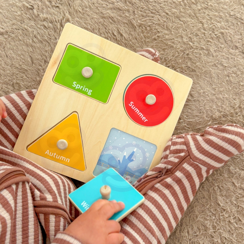Edukacinė sensorinė dėžutė WOOPIE GREEN Box 6in1 13-15m Montessori FSC-Dovanoms, Žaislai, Kūdikiams, Žaislai mažyliams (iki 4 m.