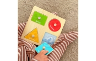 Edukacinė sensorinė dėžutė WOOPIE GREEN Box 6in1 13-15m Montessori FSC-Dovanoms, Žaislai, Kūdikiams, Žaislai mažyliams (iki 4 m.