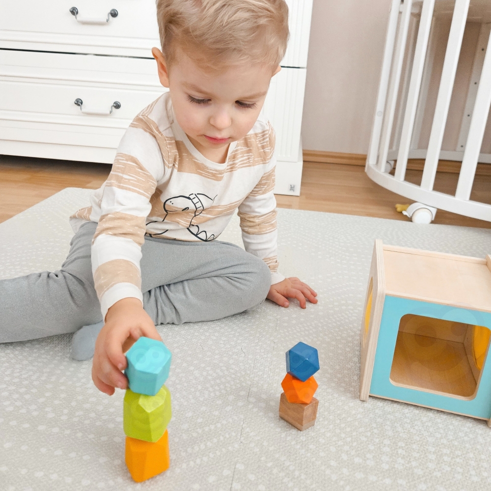 Edukacinė 7in1 sensorinė dėžutė WOOPIE GREEN Box XXL Montessori 31-36 mėn. FSC-Dovanoms, Žaislai, Kūdikiams, Žaislai mažyliams (