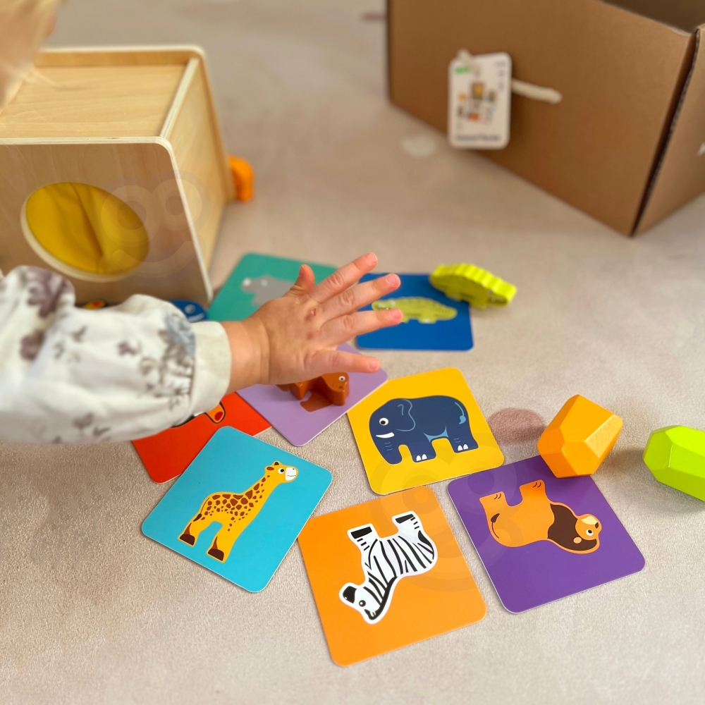 Edukacinė 7in1 sensorinė dėžutė WOOPIE GREEN Box XXL Montessori 31-36 mėn. FSC-Dovanoms, Žaislai, Kūdikiams, Žaislai mažyliams (