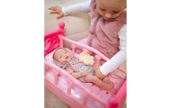 WOOPIE ROYAL Lalka Bobas 36 cm w Ubranku z  Misiem Akcesoria do Karmienia					