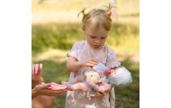WOOPIE ROYAL Kūdikio lėlė 36 cm su drabužiais ir meškiuku Maitinimo priedai