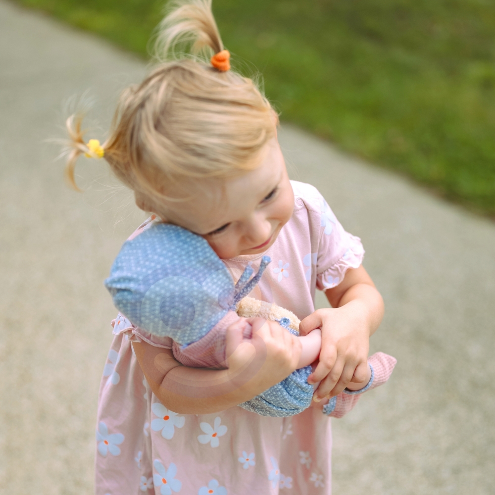 WOOPIE ROYAL Kūdikio lėlė 36 cm su drabužiais ir meškiuku Maitinimo priedai