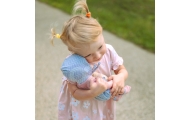 WOOPIE ROYAL Kūdikio lėlė 36 cm su drabužiais ir meškiuku Maitinimo priedai
