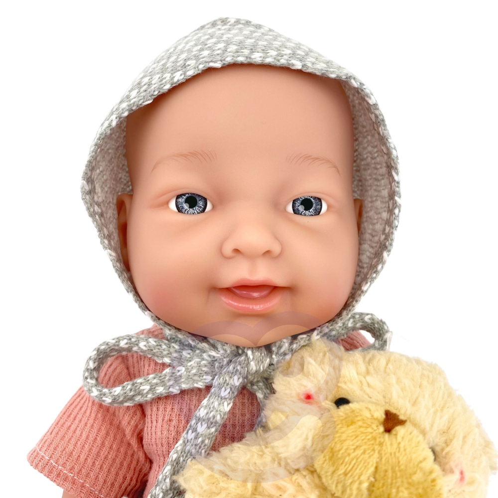 WOOPIE ROYAL Kūdikio lėlė 36 cm su drabužiais ir meškiuku Maitinimo priedai