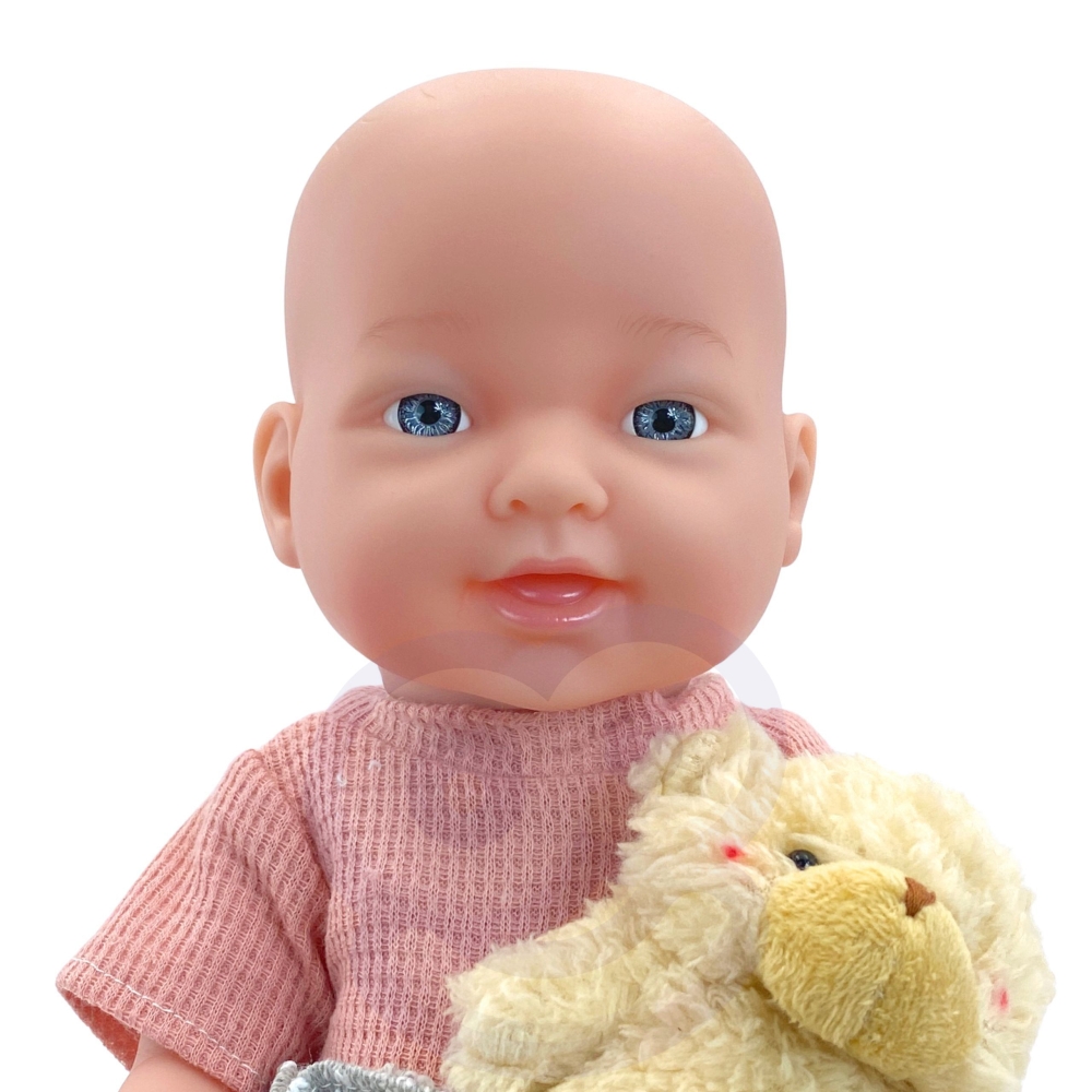 WOOPIE ROYAL Lalka Bobas 36 cm w Ubranku z Misiem Akcesoria do Karmienia 