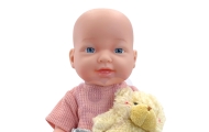 WOOPIE ROYAL Lalka Bobas 36 cm w Ubranku z  Misiem Akcesoria do Karmienia					