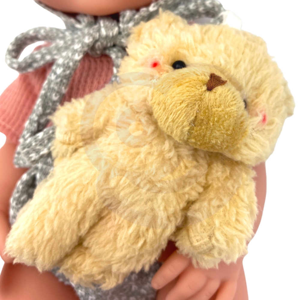 WOOPIE ROYAL Kūdikio lėlė 36 cm su drabužiais ir meškiuku Maitinimo priedai