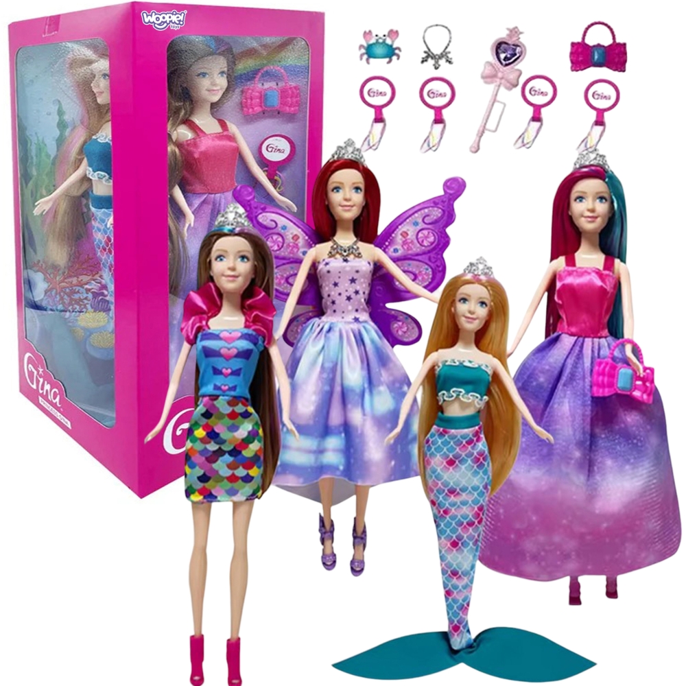 4 stebuklingų princesių rinkinys WOOPIE su priedais