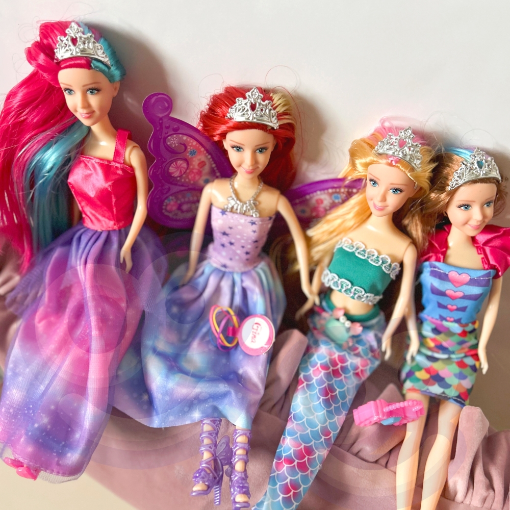 4 stebuklingų princesių rinkinys WOOPIE su priedais