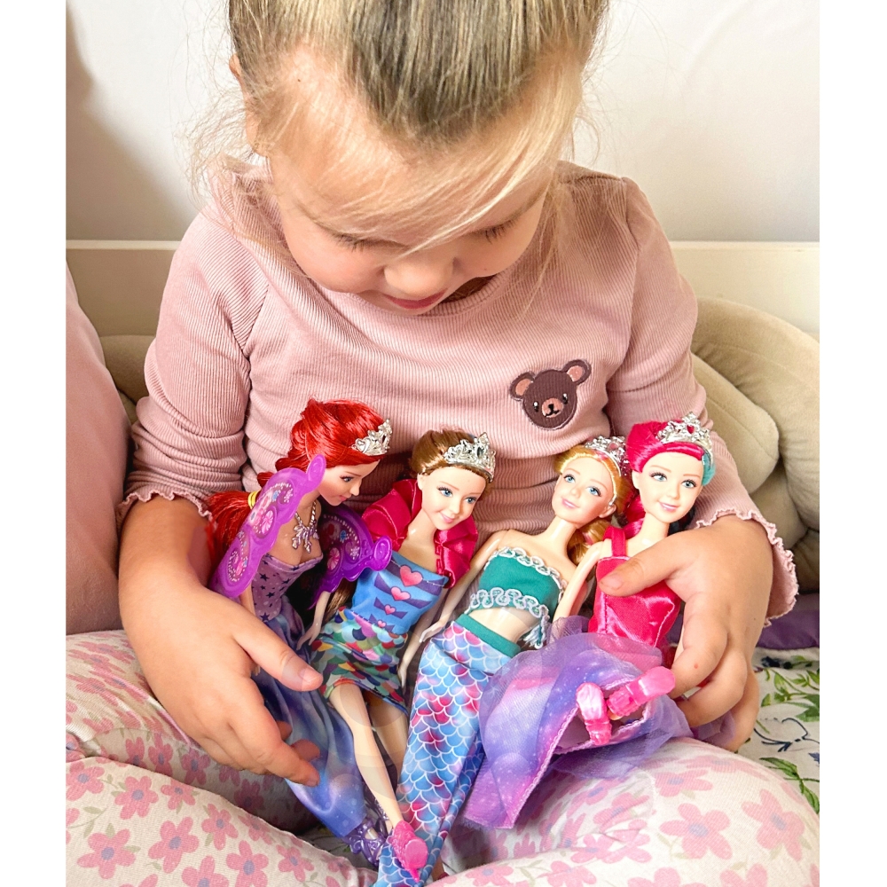 4 stebuklingų princesių rinkinys WOOPIE su priedais