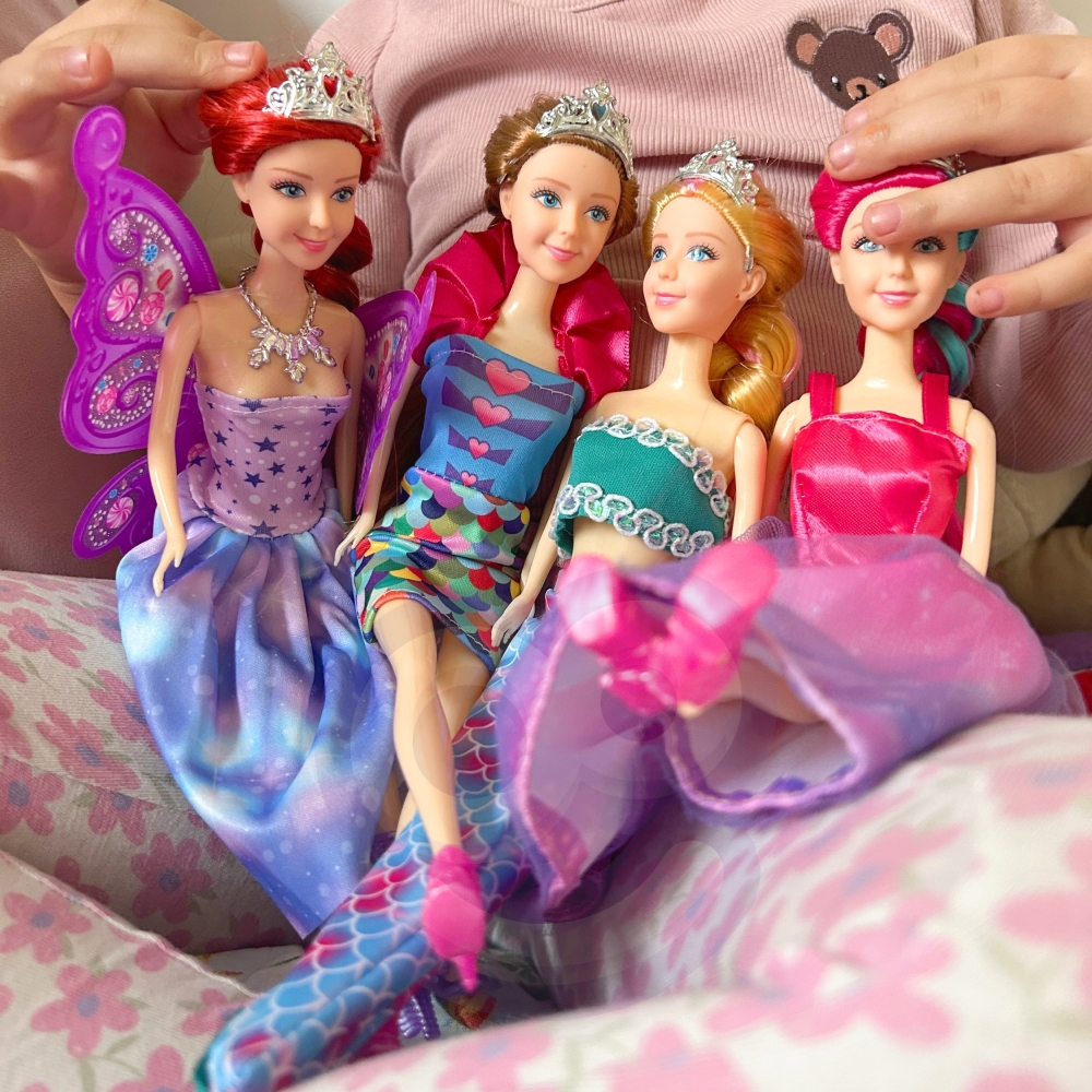 4 stebuklingų princesių rinkinys WOOPIE su priedais